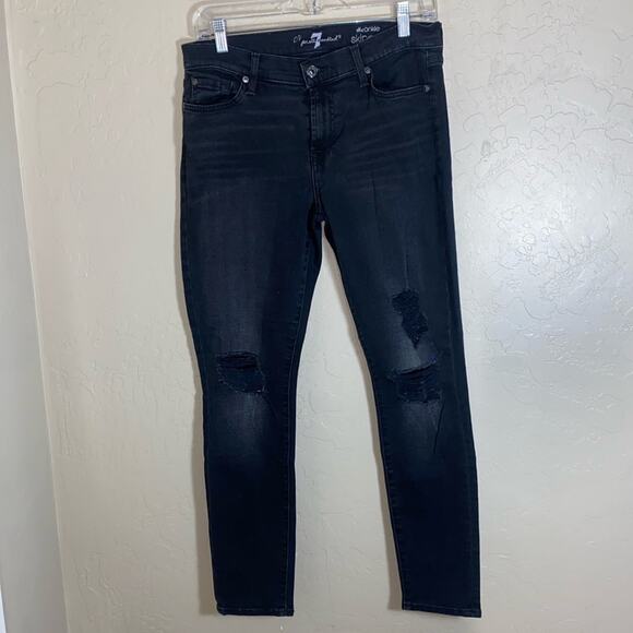 7 for all man kind the ankle skinny jeans. Size 29 - Picture 1 of 8